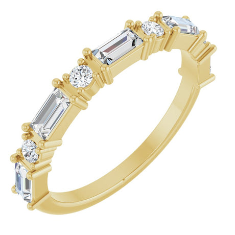 14K Yellow Gold 5/8 CTW Lab-Grown Diamond Anniversary Band