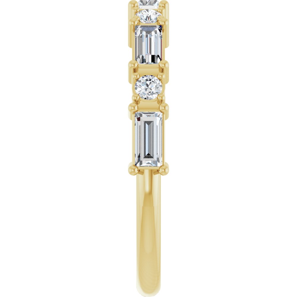 14K Yellow Gold 5/8 CTW Lab-Grown Diamond Anniversary Band