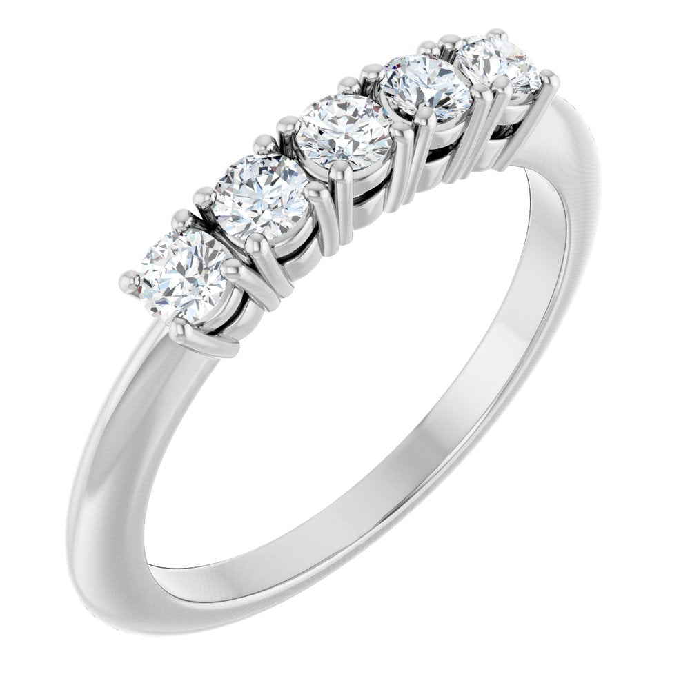 14K White Gold 1/3 CTW Lab-Grown Diamond Anniversary Band