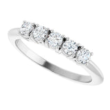 14K White Gold 1/3 CTW Lab-Grown Diamond Anniversary Band