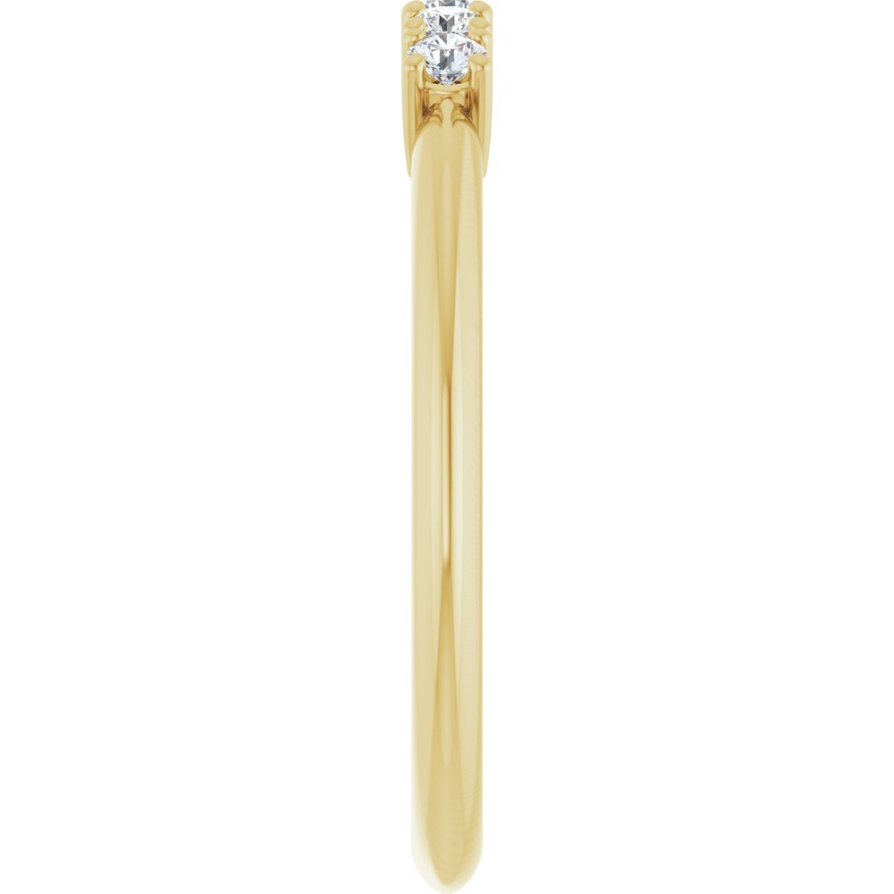14K Yellow Gold 1/6 CTW Lab-Grown Diamond Anniversary Band