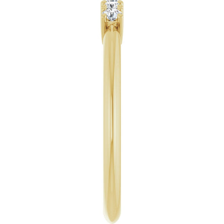 14K Yellow Gold 1/6 CTW Lab-Grown Diamond Anniversary Band