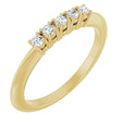 14K Yellow Gold 1/6 CTW Lab-Grown Diamond Anniversary Band