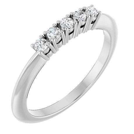 14K White Gold 1/6 CTW Lab-Grown Diamond Anniversary Band