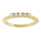 14K Yellow Gold 1/6 CTW Lab-Grown Diamond Anniversary Band