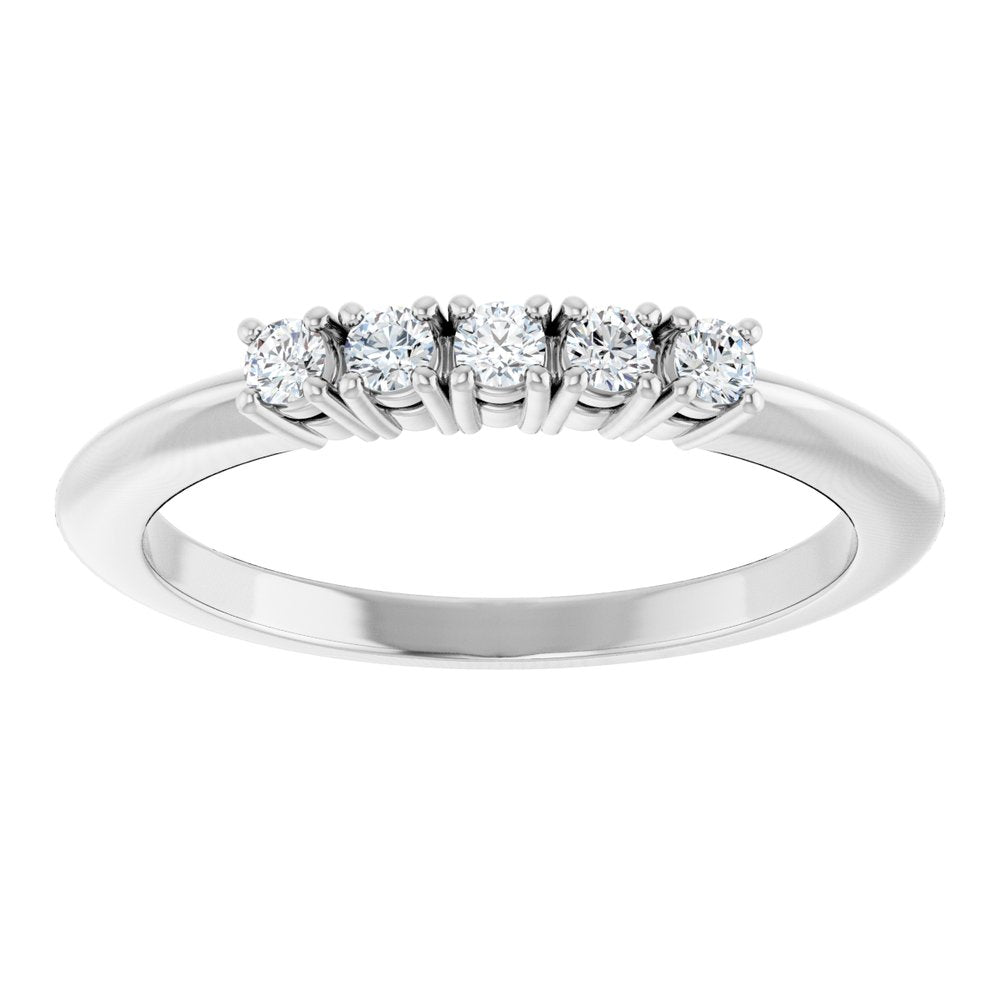 14K White Gold 1/6 CTW Lab-Grown Diamond Anniversary Band