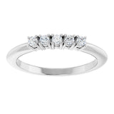 14K White Gold 1/6 CTW Lab-Grown Diamond Anniversary Band