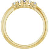 14K Yellow Gold 1/6 CTW Lab-Grown Diamond Anniversary Band