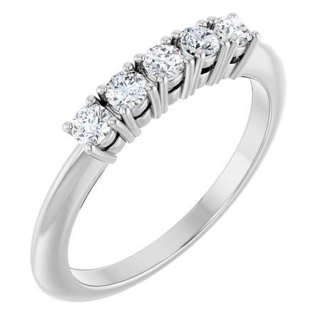 14K White Gold 1/3 CTW Lab-Grown Diamond Anniversary Band