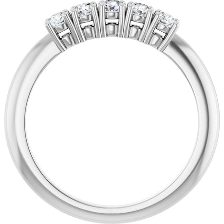 14K White Gold 1/3 CTW Lab-Grown Diamond Anniversary Band