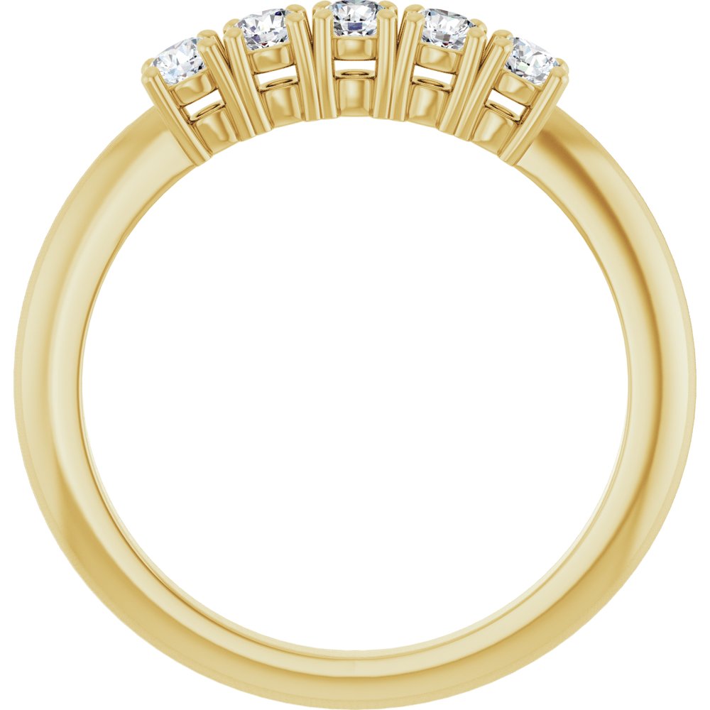 14K Yellow Gold 1/3 CTW Lab-Grown Diamond Anniversary Band