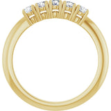 14K Yellow Gold 1/3 CTW Lab-Grown Diamond Anniversary Band