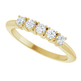 14K Yellow Gold 1/3 CTW Lab-Grown Diamond Anniversary Band