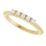 14K Yellow Gold 1/6 CTW Lab-Grown Diamond Anniversary Band