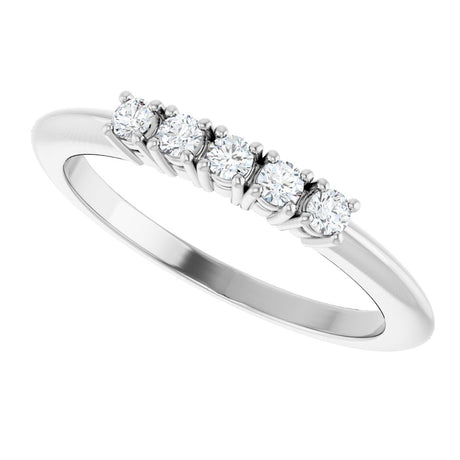 14K White Gold 1/6 CTW Lab-Grown Diamond Anniversary Band