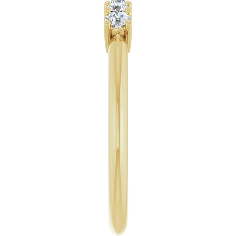 14K Yellow Gold 1/3 CTW Lab-Grown Diamond Anniversary Band