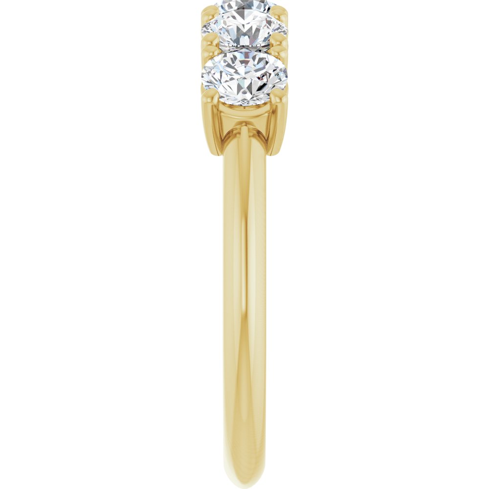 14K Yellow Gold 1 1/3 CTW Lab-Grown Diamond Anniversary Band