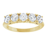 14K Yellow Gold 1 1/3 CTW Lab-Grown Diamond Anniversary Band