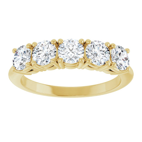 14K Yellow Gold 1 1/3 CTW Lab-Grown Diamond Anniversary Band