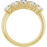 14K Yellow Gold 1 1/3 CTW Lab-Grown Diamond Anniversary Band