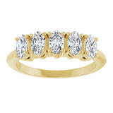 14K Yellow Gold 9/10 CTW Lab-Grown Diamond Anniversary Band