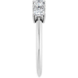 14K White Gold 3/4 CTW Lab-Grown Diamond Anniversary Band
