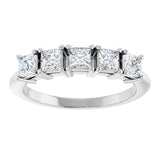 14K White Gold 3/4 CTW Lab-Grown Diamond Anniversary Band