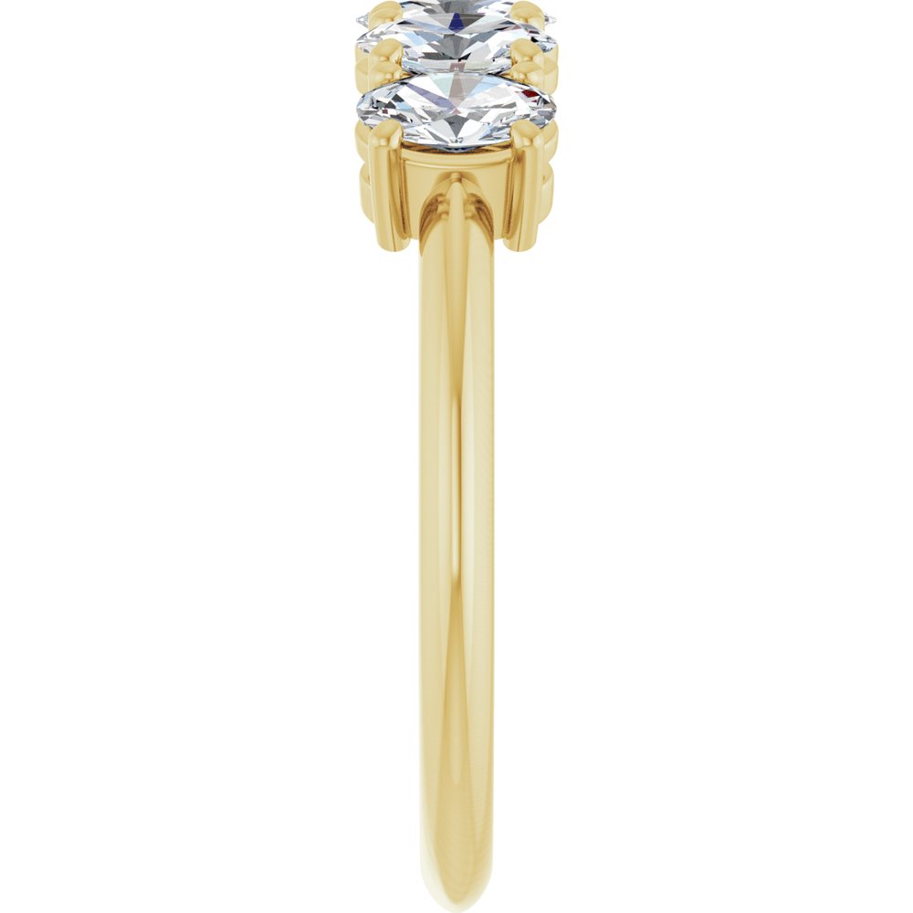 14K Yellow Gold 9/10 CTW Lab-Grown Diamond Anniversary Band