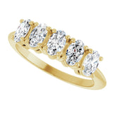 14K Yellow Gold 9/10 CTW Lab-Grown Diamond Anniversary Band