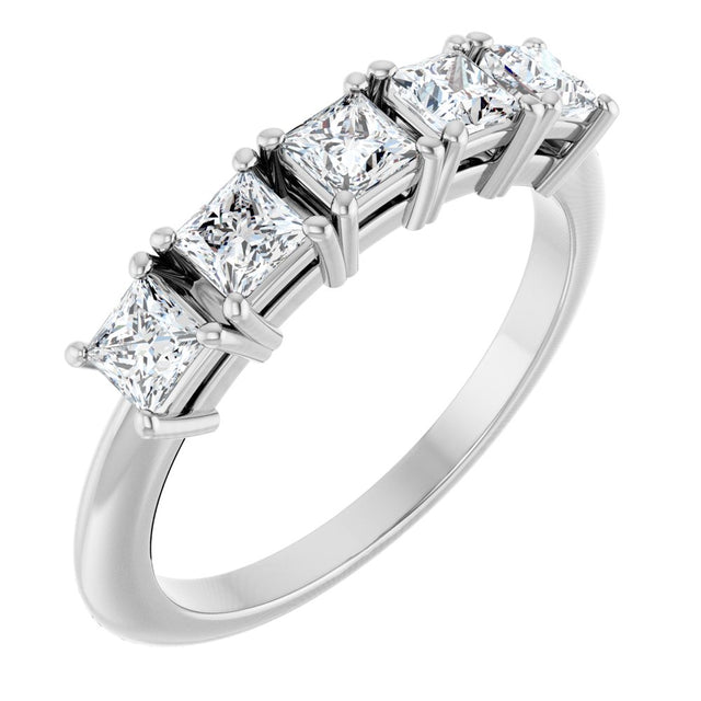 14K White Gold 3/4 CTW Lab-Grown Diamond Anniversary Band