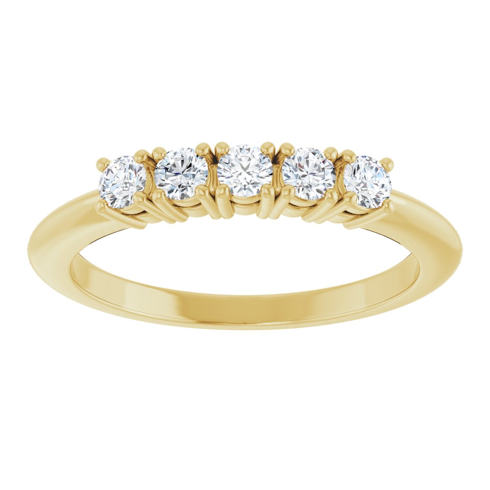 14K Yellow Gold 1/3 CTW Lab-Grown Diamond Anniversary Band