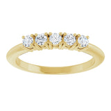 14K Yellow Gold 1/3 CTW Lab-Grown Diamond Anniversary Band