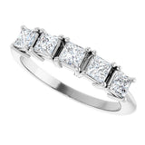 14K White Gold 3/4 CTW Lab-Grown Diamond Anniversary Band