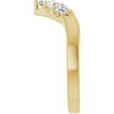 14K Yellow Gold 1/2 CTW Lab-Grown Diamond Contour Band