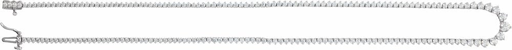 14K White Gold 6 5/8 CTW Lab-Grown Diamond 16 1/2" Line Necklace