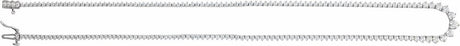 14K White Gold 6 5/8 CTW Lab-Grown Diamond 16 1/2" Line Necklace