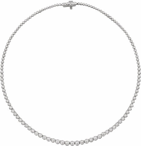 14K White Gold 5 1/5 CTW Lab-Grown Diamond 16" Necklace