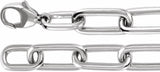 14K White Gold 1 1/2 CTW Lab-Grown Diamond Paperclip-Style 7" Bracelet