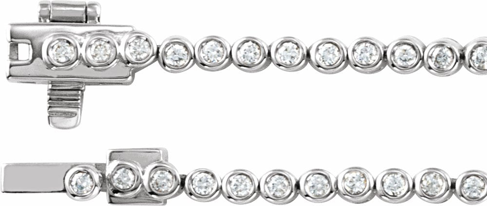 14K White Gold 5 1/5 CTW Lab-Grown Diamond 16" Necklace