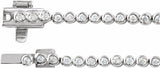 14K White Gold 5 1/5 CTW Lab-Grown Diamond 16" Necklace