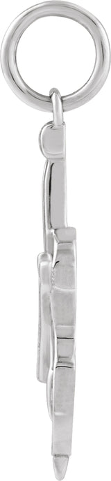 Sterling Silver Violin Pendant