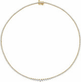14K Yellow Gold 6 5/8 CTW Lab-Grown Diamond 16 1/2" Line Necklace
