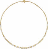 14K Yellow Gold 5 1/5 CTW Lab-Grown Diamond 16" Necklace