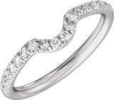 14K White Gold 1/3 CTW Lab-Grown Diamond Band