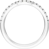 14K White Gold 1/3 CTW Lab-Grown Diamond Band
