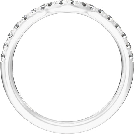14K White Gold 1/3 CTW Lab-Grown Diamond Band