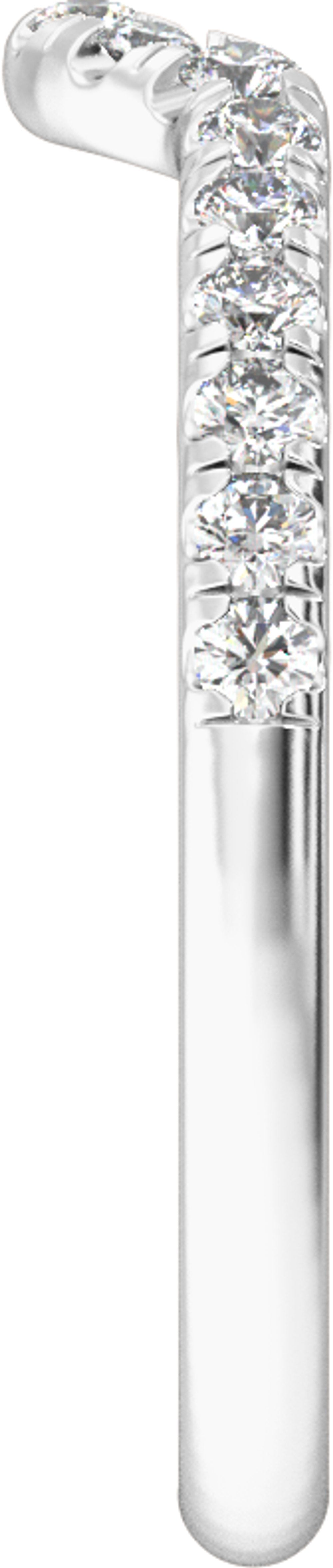 14K White Gold 1/3 CTW Lab-Grown Diamond Band