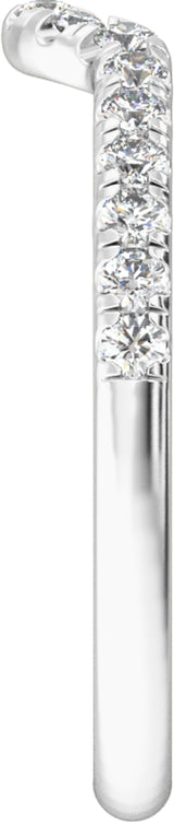 14K White Gold 1/3 CTW Lab-Grown Diamond Band