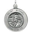 Sterling Silver St. Michael Medal Pendant