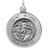 Sterling Silver St. Michael Medal Pendant
